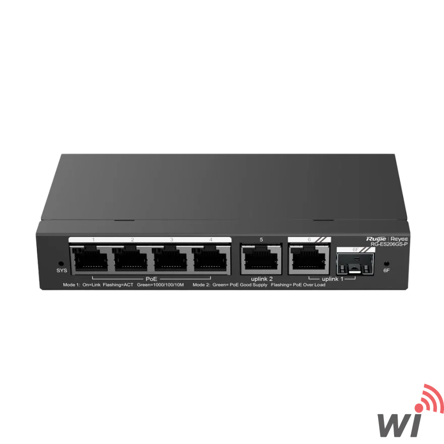 Ruijie Reyee RG-ES206GS-P 6 Port Gigabit PoE+ Switch