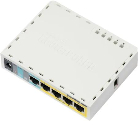 RB750UP  4 Port Poe Out 1 Port Poe In