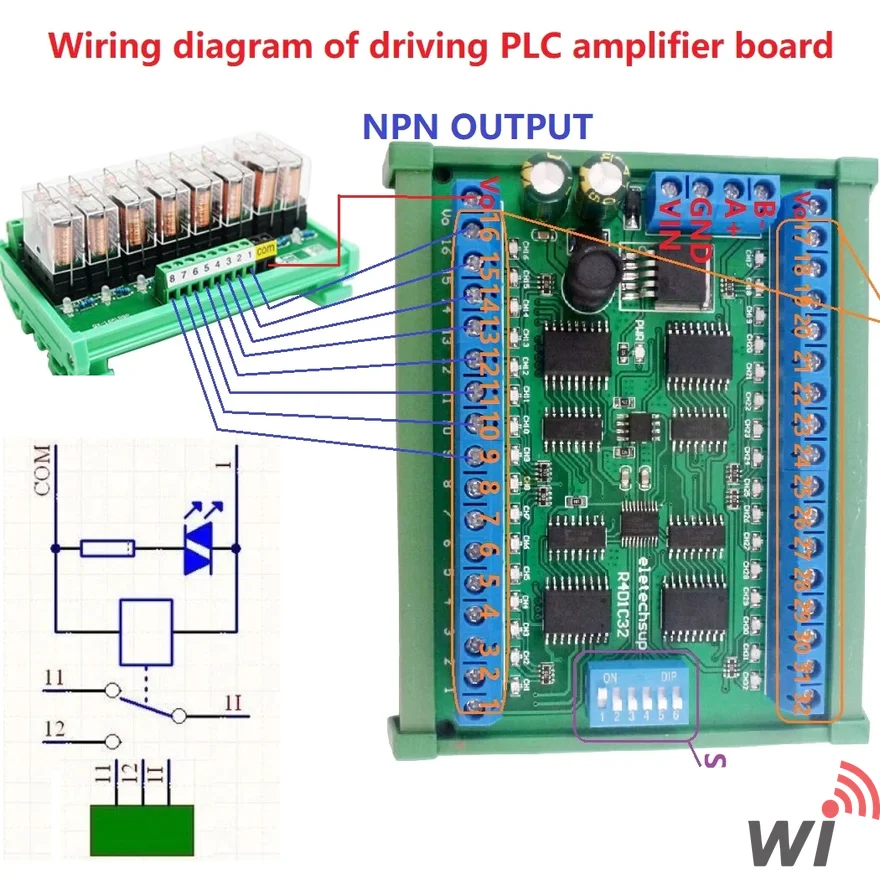 32 kanal Digital Output Modbus RTU Modül