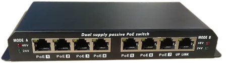 WINET POE SWITCH 8-7 PORT 24V 90W POWER SUPPLY