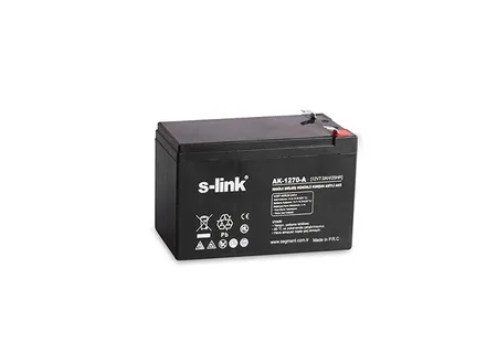 S-link AK-1270-A 12V 7Ah 2Kg Kuru Akü